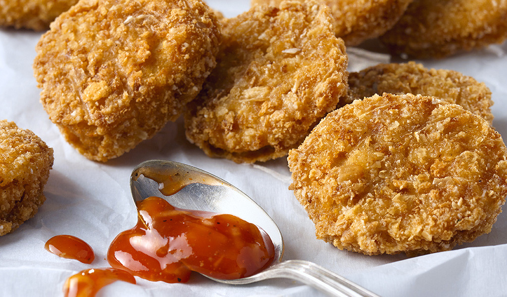 Olymel mulitigrain chicken nuggets and sweet potato fries